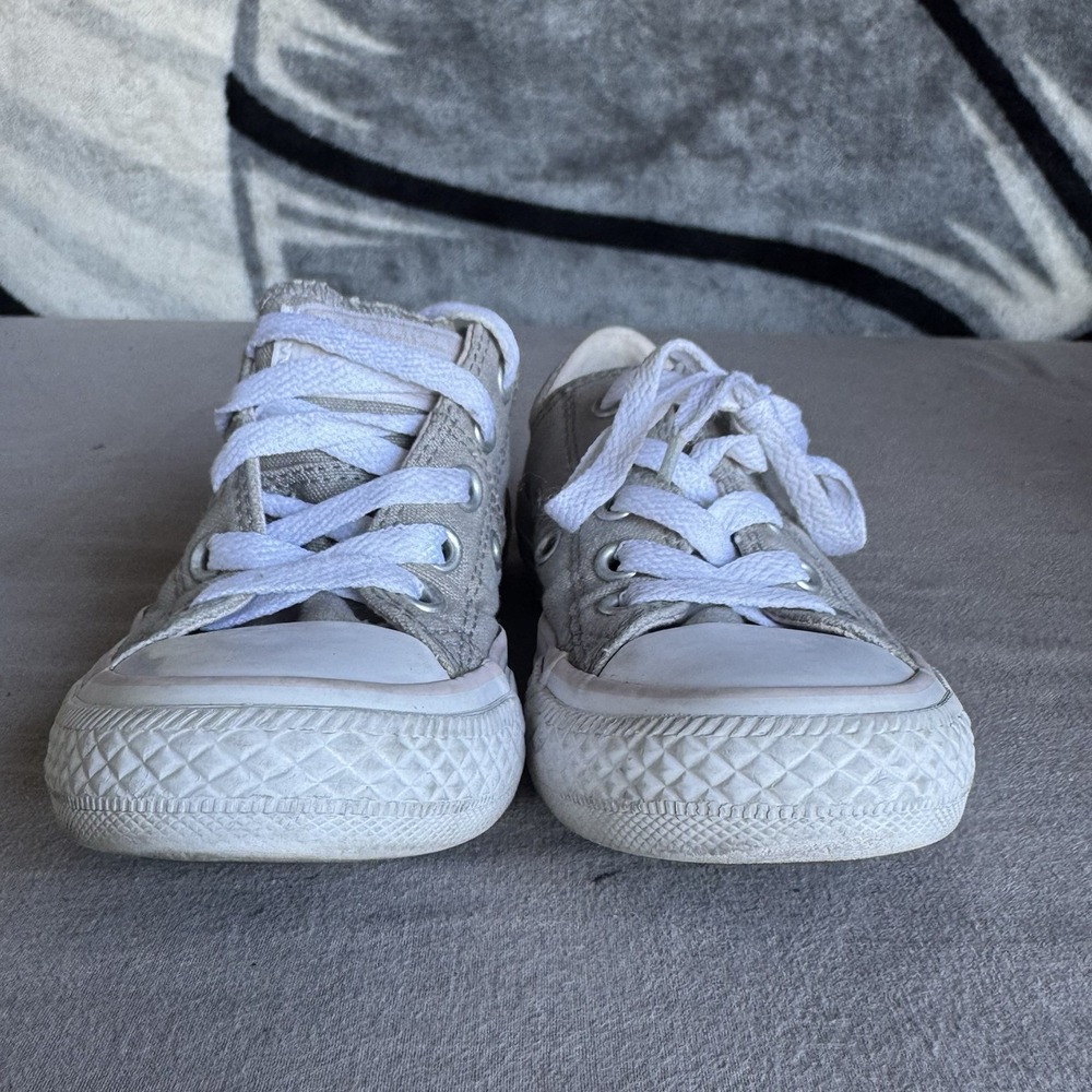 Size 11c - Converse Chuck Taylor All Star Kids Sneakers Gray 660908F - Picture 3 of 8